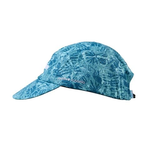 MŨ THỂ THAO CHẠY BỘ - ĐẠP XE MOTIVE CAP SMILE - Màu xanh dương họa tiết