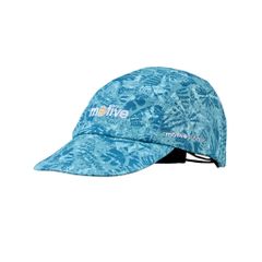 MŨ THỂ THAO CHẠY BỘ - ĐẠP XE MOTIVE CAP SMILE - Màu xanh dương họa tiết