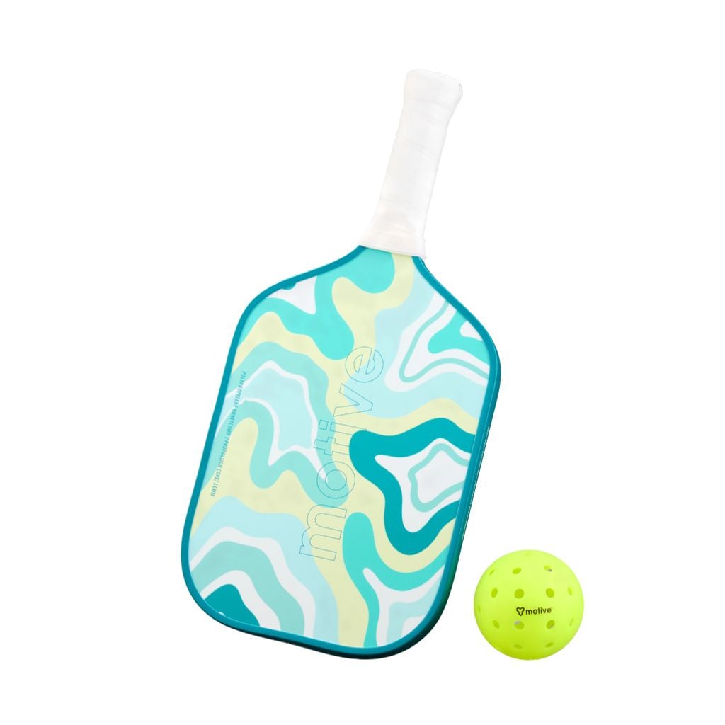 Vợt Sợi Thủy Tinh Pickleball màu Trắng/Xanh Motive