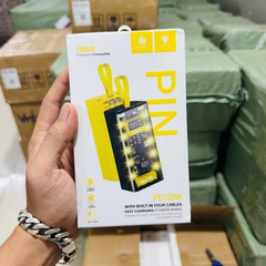 Pin Sạc Dự Phòng 20.000mAh 120W - Trong Suốt, Sạc Siêu Nhanh