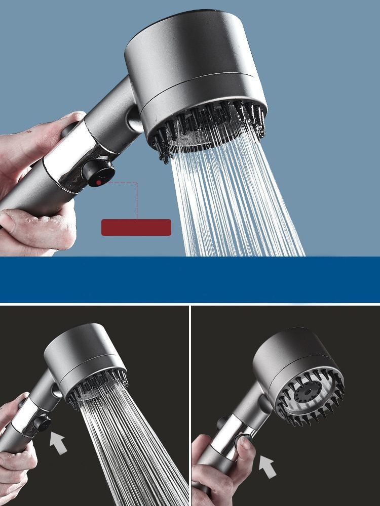 Vòi Hoa Sen Tăng Áp 4 Trong 1 - Tia Nước Siêu Mạnh Mẽ