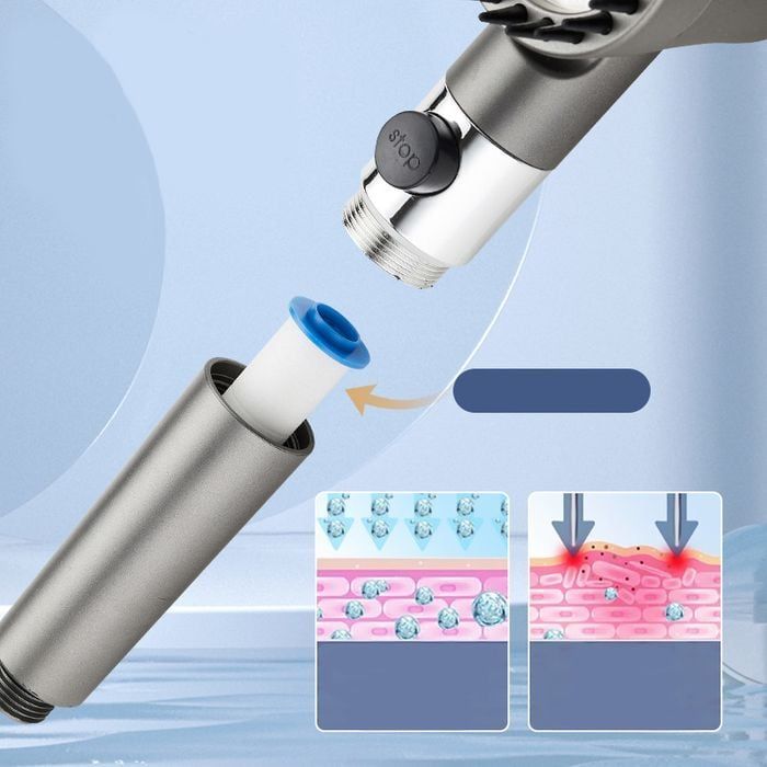 Vòi Hoa Sen Tăng Áp 4 Trong 1 - Tia Nước Siêu Mạnh Mẽ