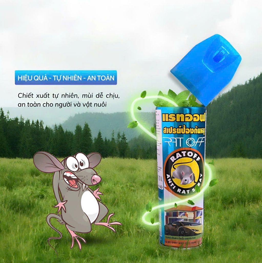 Bình Xịt Đuổi Chuột Thái Lan Siêu Hiệu Quả - Khiến Lũ Chuột Phải Khóc Thét