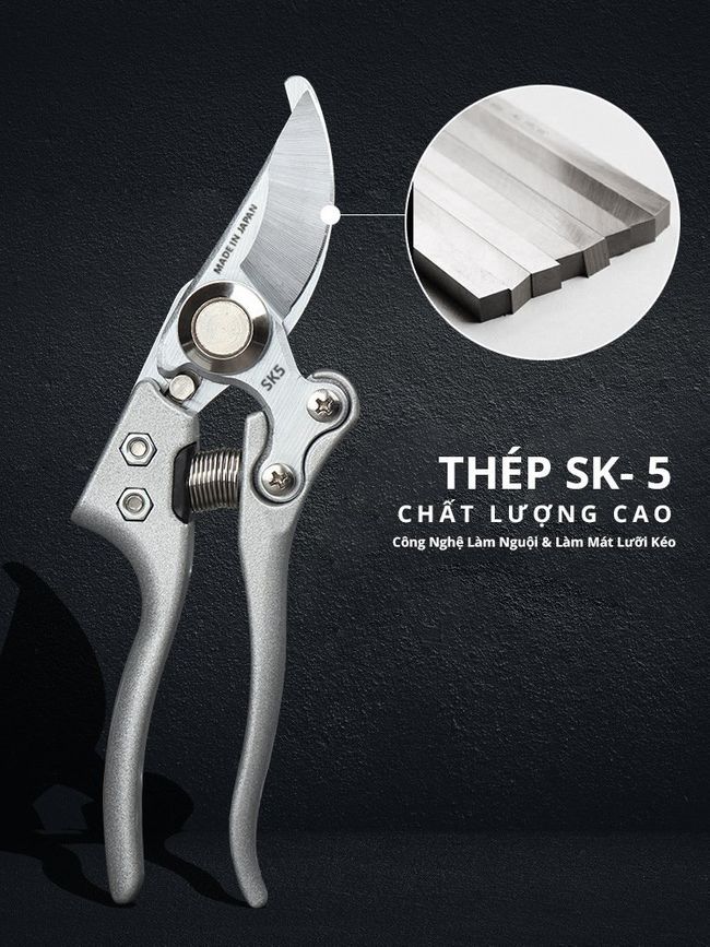 Kéo Cắt Cành Cộng Lực SK5 Siêu Sắc Bén