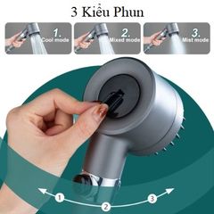 Vòi Hoa Sen Tăng Áp 4 Trong 1 - Tia Nước Siêu Mạnh Mẽ