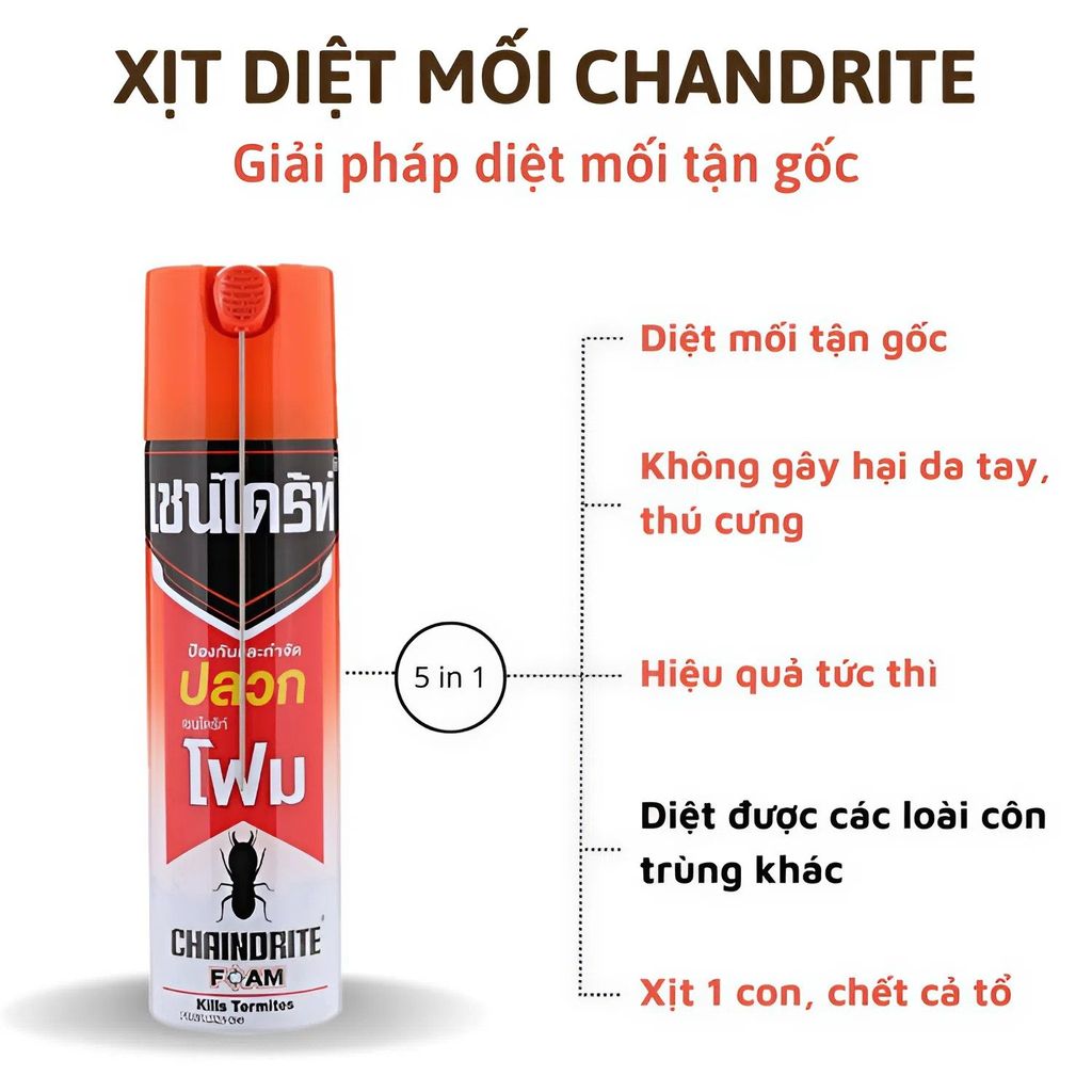 Bình Xịt Diệt Mối Thái Lan - Diệt Sạch Tổ Mối Nhanh Chóng