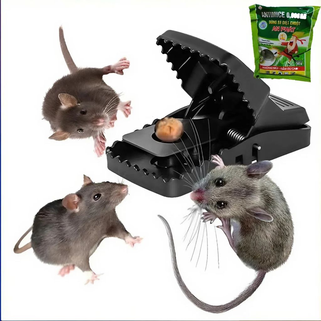 Bẫy Chuột Thông Minh, Siêu Nhạy, Lực Cắn Mạnh (Tặng kèm mồi nhử)