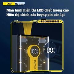 Pin Sạc Dự Phòng 20.000mAh 120W - Trong Suốt, Sạc Siêu Nhanh