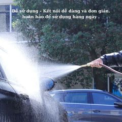 Bộ Vòi Xịt Tăng Áp Bằng Đồng Thau Nguyên Chất - Rửa Xe, Tưới Cây, Xịt Sàn Đa Năng