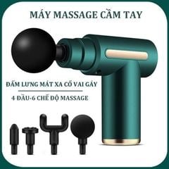 Máy Massage Cầm Tay 4 Đầu 6 Chế Độ Đa Năng - Xua Tan Đau Nhứt Đánh Bay Mệt Mỏi