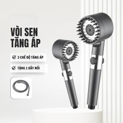 Vòi Hoa Sen Tăng Áp 4 Trong 1 - Tia Nước Siêu Mạnh Mẽ