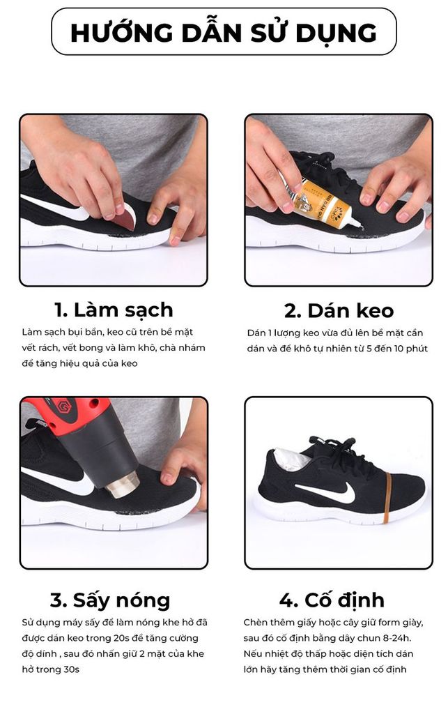 Keo Dán GIày Siêu Dính - Chống Nước