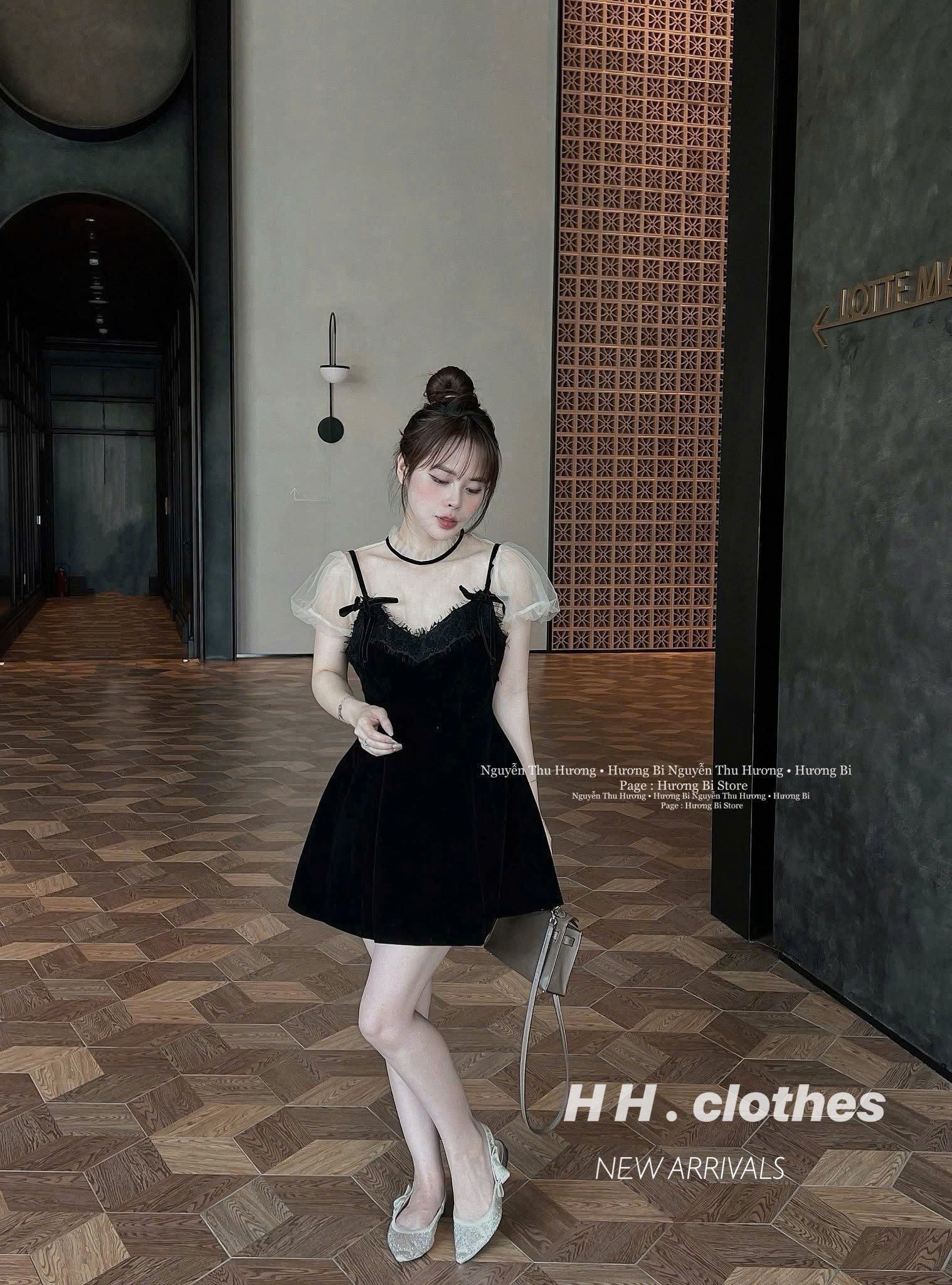  Đầm thiết kế 2s phối viền ren kèm áo lưới sang chảnh - A217 ( eo S<68, M<72 ) (0) H41 