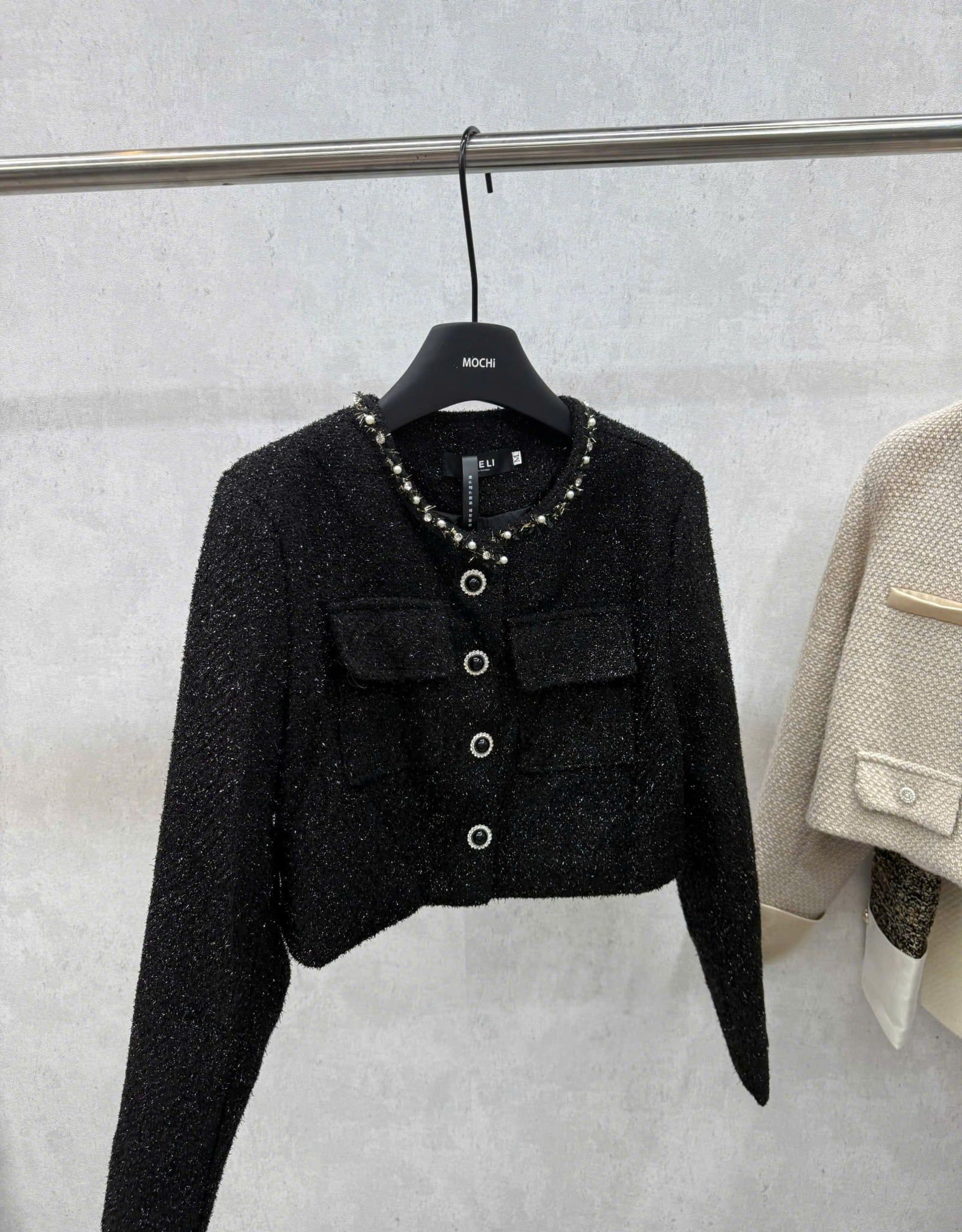  Áo dạ cao cấp đúp lót 2 lớp hoạ tiết lấp lánh sang chảnh - Z115 ( dài 40cm ) 