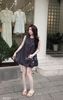 Váy cổ tròn dáng babydoll kèm túi đeo chéo siêu xinh - XÁM - K224