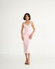 Đầm midi ôm body viền ren tôn dáng - ĐEN - H224