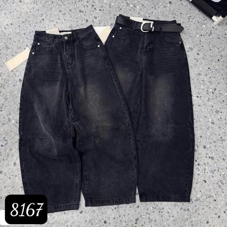  Quần jean suông trơn thụng hot - V225 (EO S<66, M<70, L<74) 