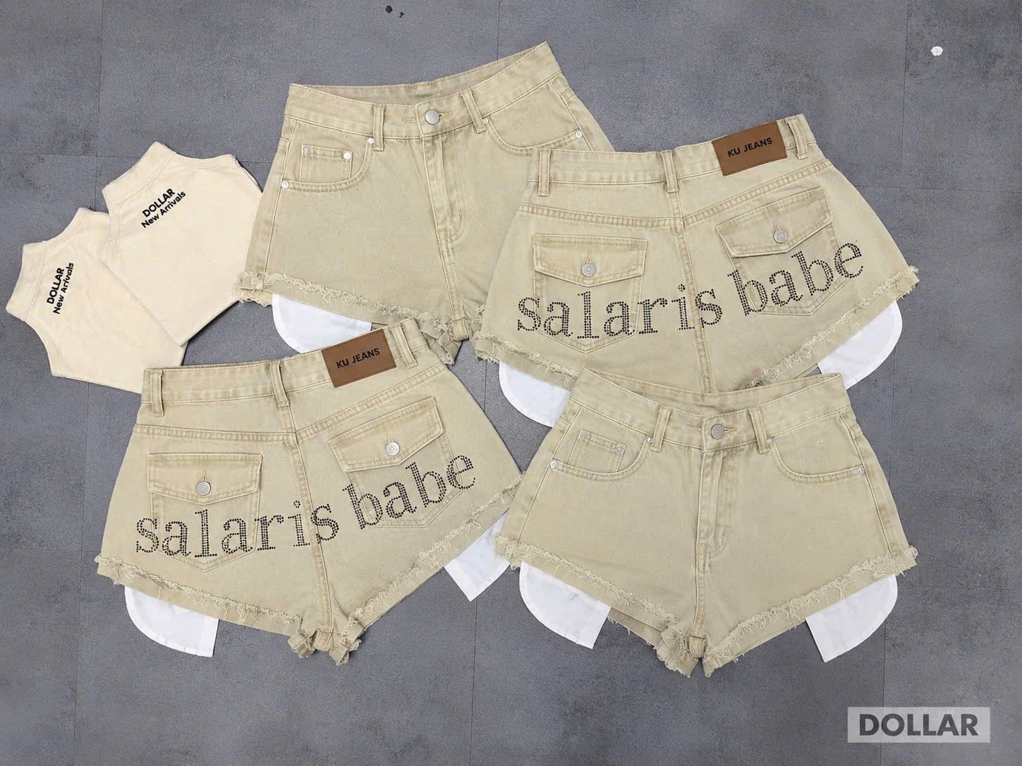  Quần jean đính chữ  BABE tôn dáng - BE - K51 (EO S<64, M<66-68, L<70-72) 