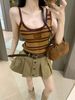 Áo lưới 2 dây thêu chữ MIUMIU - K179