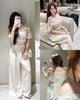 Set áo thêu hoa ren trễ vai eo cột nơ mix quần đủi suông dài - K185