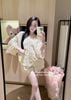  Set áo tay dài viền ren mix quần ngắn siêu hot - V26 