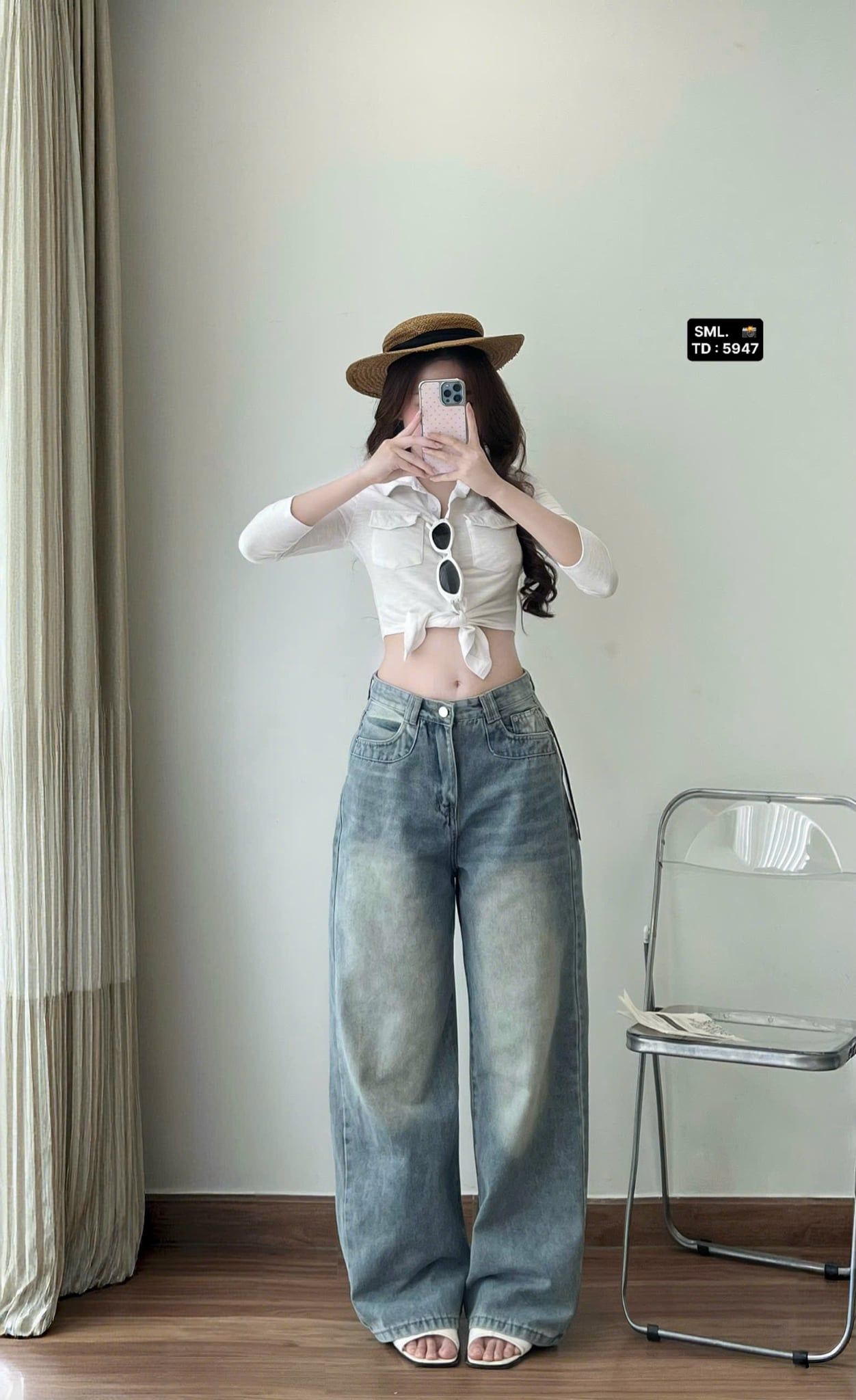  Quần ống suông dáng dài basic siêu hot - V77 (EO S<66, M<70, L<74) 
