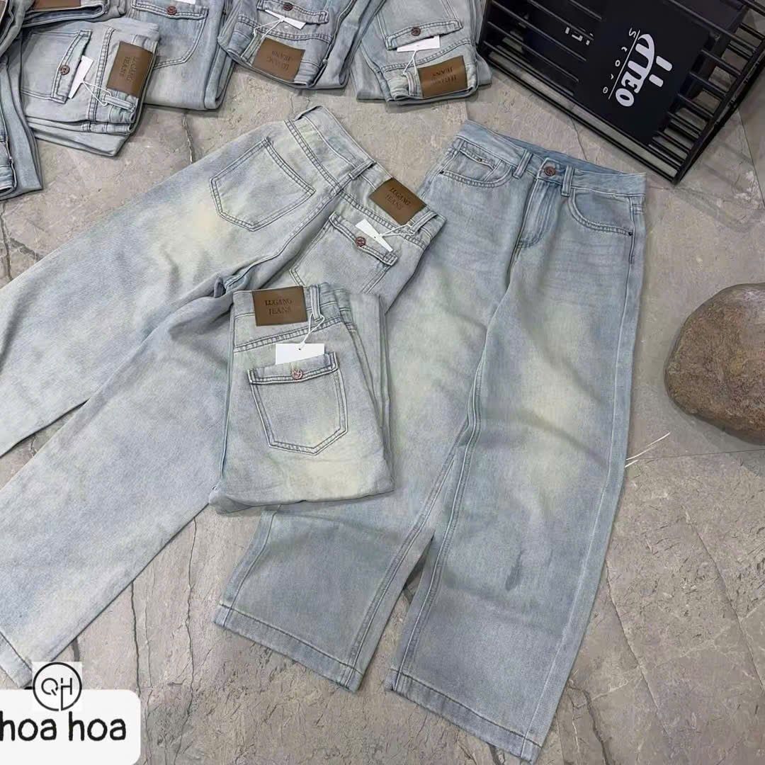  Quần jean suông dáng dài form basic siêu hot - V135 (EO S<64, M<66, L<70) 