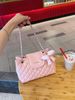  Túi xách basic charm nơ siêu hot - HỒNG - T6 
