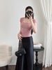  Áo tay ngắn cổ vuông tôn dáng - HỒNG ĐẬM - G242 