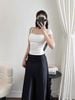  Áo tay ngắn cổ vuông tôn dáng - TRẮNG - G237 