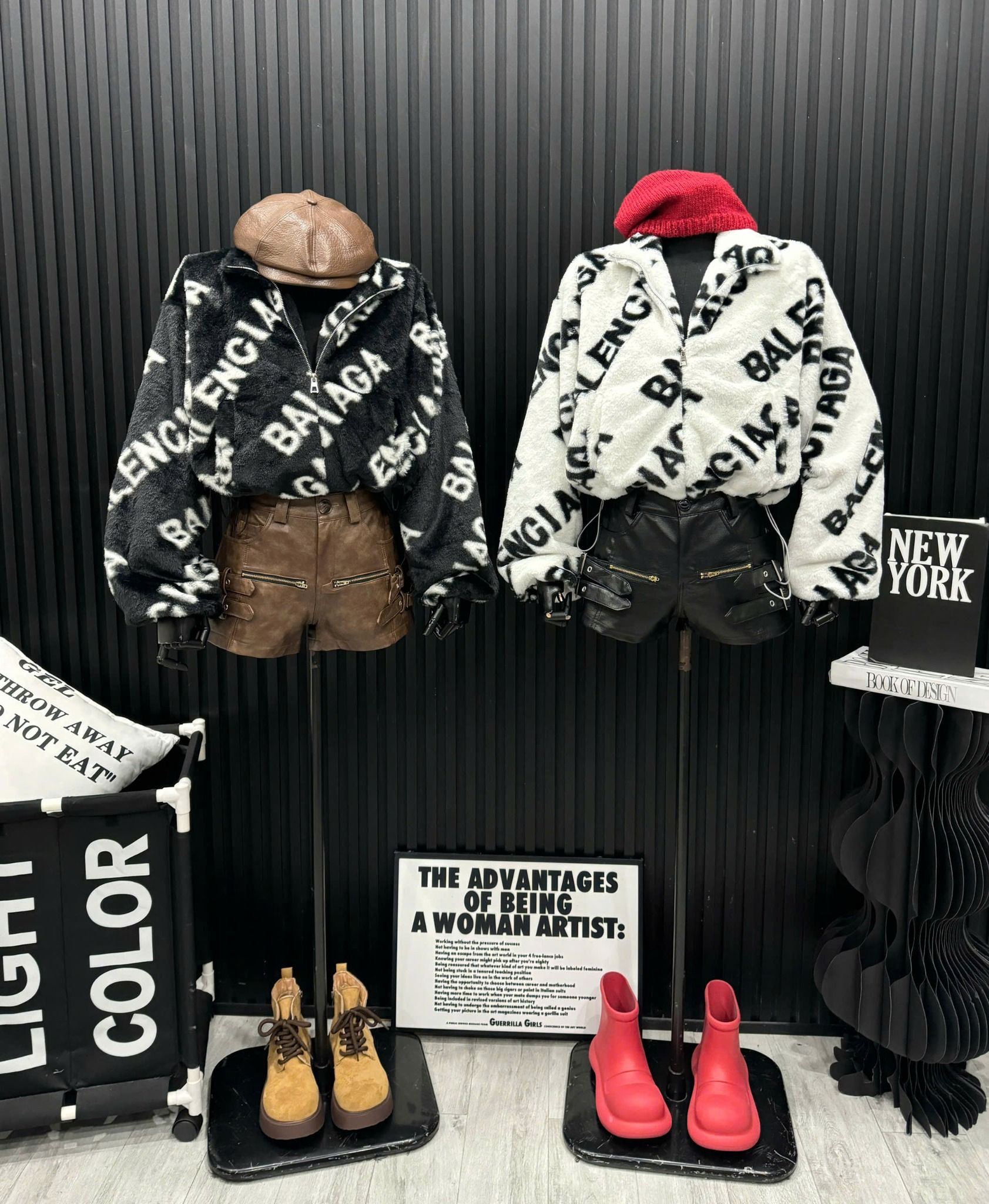  Áo lông cừu balenciaga dây kéo - TRẮNG - A33 