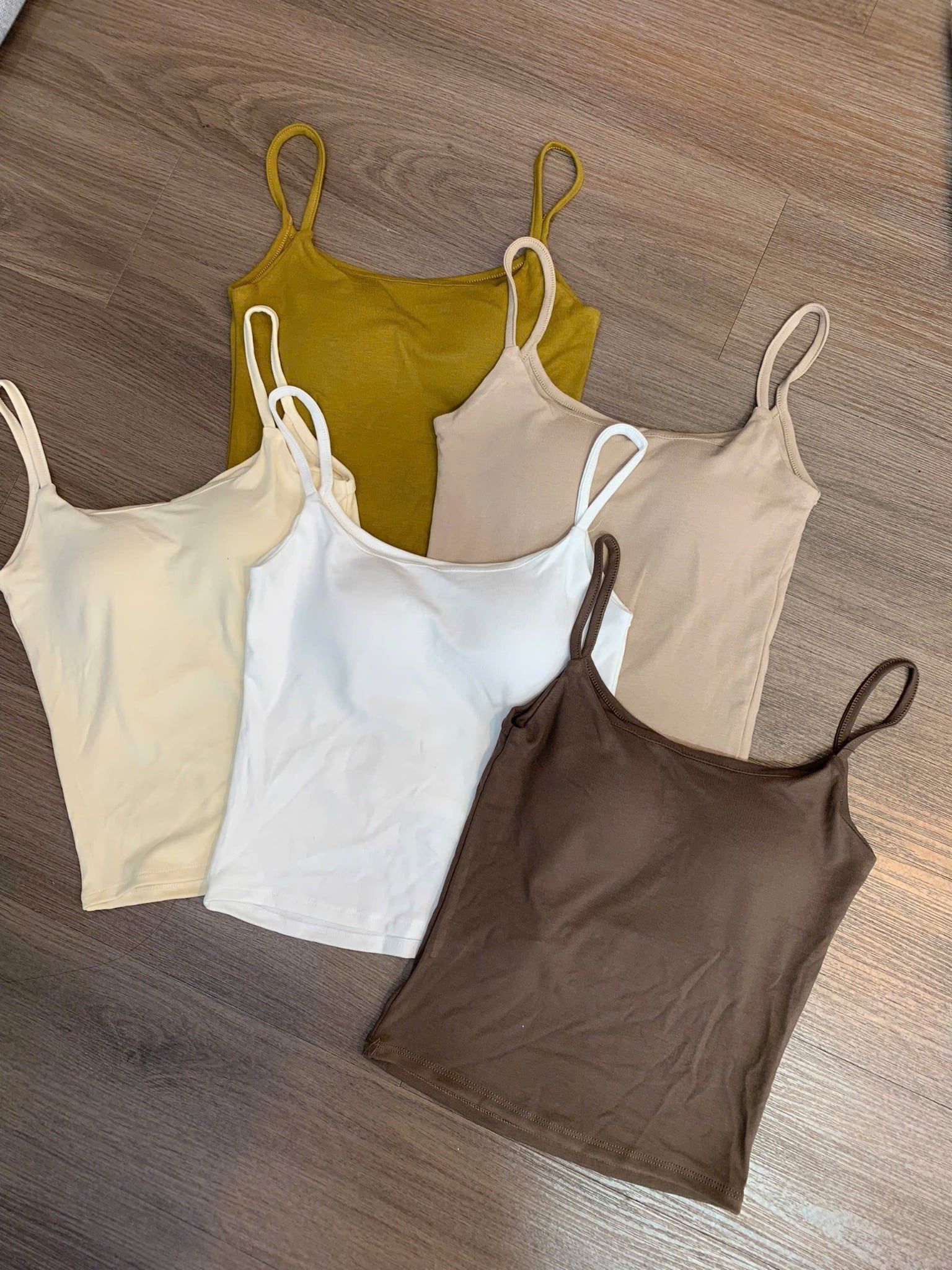  Áo hai dây đúp lót 2 lớp có mood ngực xịn xò - KEM - E17 