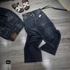 Quần jean suông dáng dài basic - ĐẬM - K110 (EO S<66, M<70, L<74)