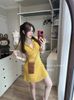 Váy len cổ polo cộc tay dáng ngắn siêu hot - V148
