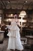 Đầm hai dây họa tiết chấm bi dáng dài - K110