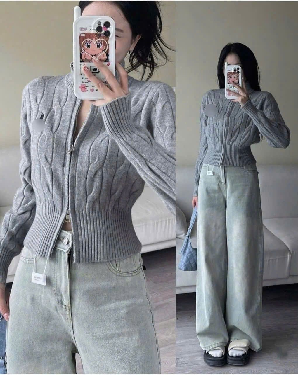  Áo len thừng cổ đức khoá kéo chuẩn form - R71 (HÀNG SALE LỖ KO ĐÔI TRẢ DƯỚI MỌI HÌNH THỨC) 