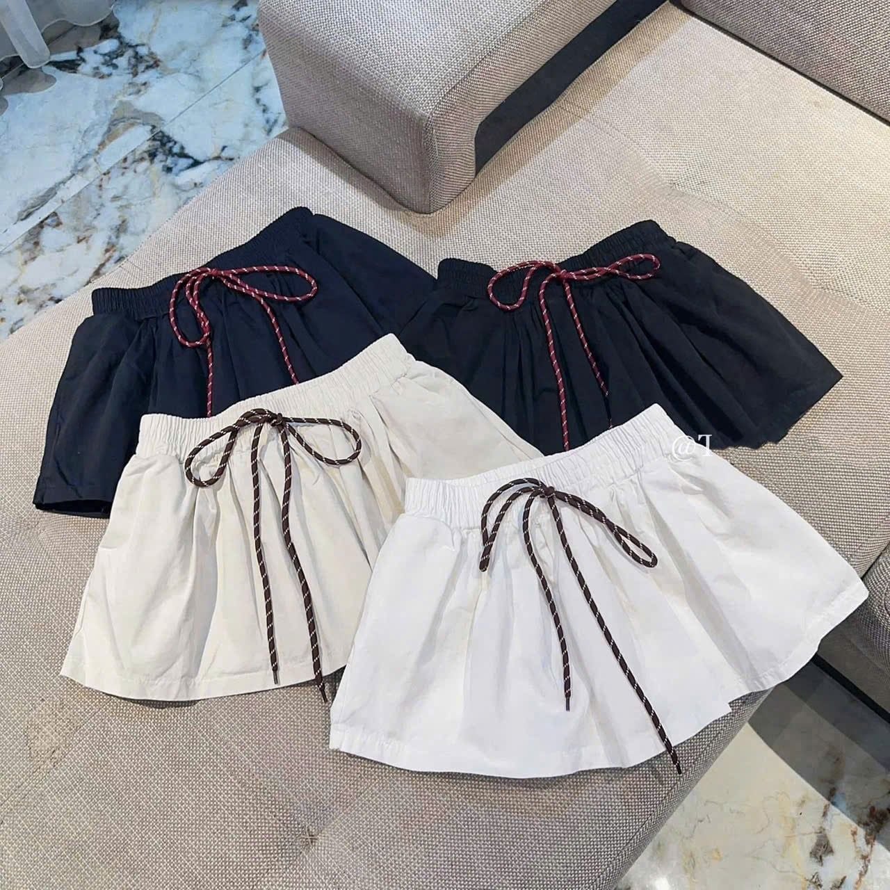  Chân váy kaki dáng ngắn lưng chun - BE - K145 