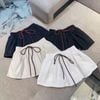 Chân váy kaki dáng ngắn lưng chun - BE - K145
