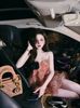 Áo quây babydoll cúp ngực thiết kế bèo nhún đính kèm hoa rời - HỒNG - C116 d100