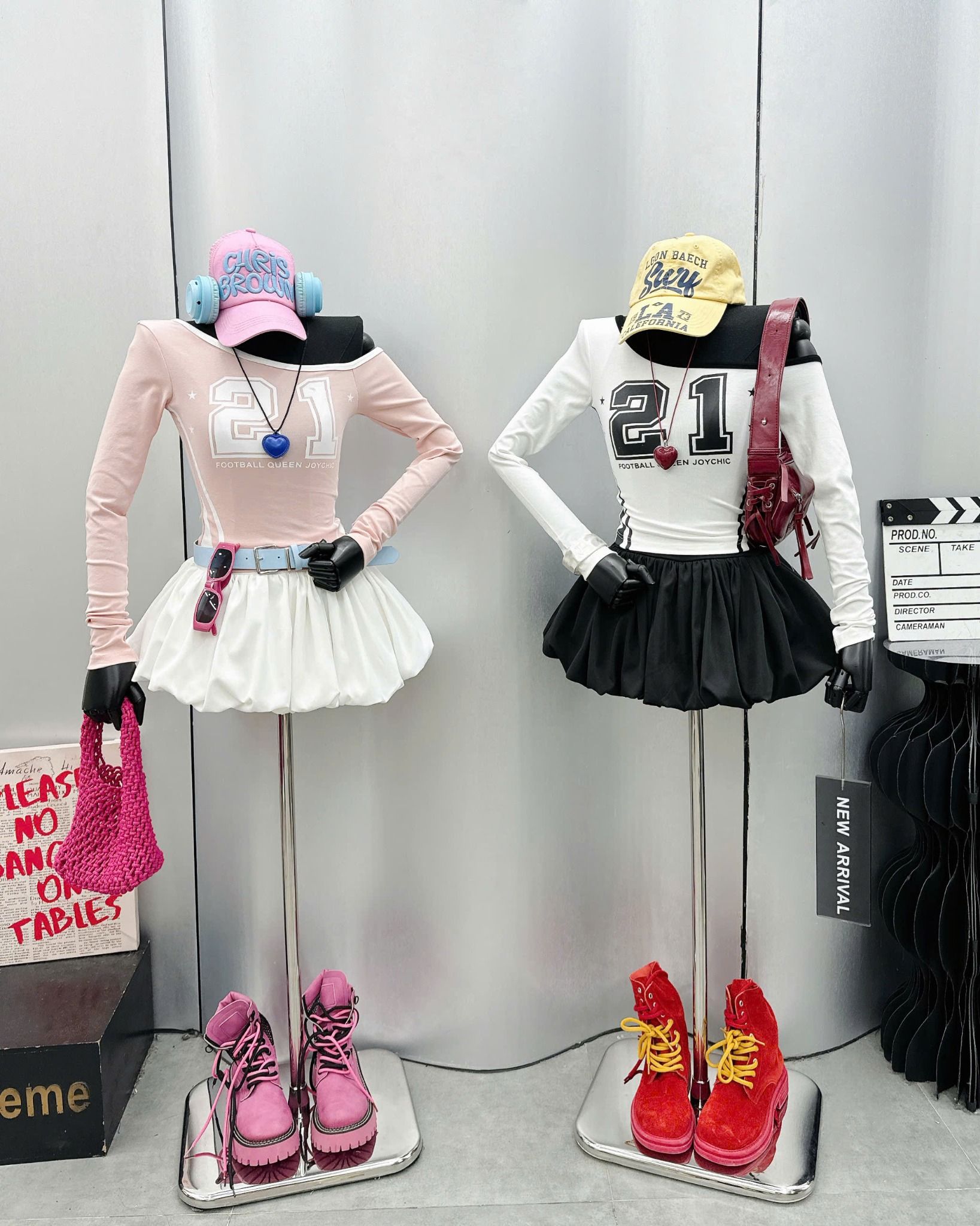  Set áo lệch vai mix chân váy tùng bí siêu xinh - TRẮNG - R197 ( 50% lưng chun ) (0) 