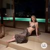 Set bikini hai mảnh kèm khăn họa tiết beo sexy - P12