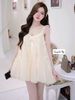 Váy babydoll tơ 2s voan tơ dáng ngắn xinh xắn - Q71