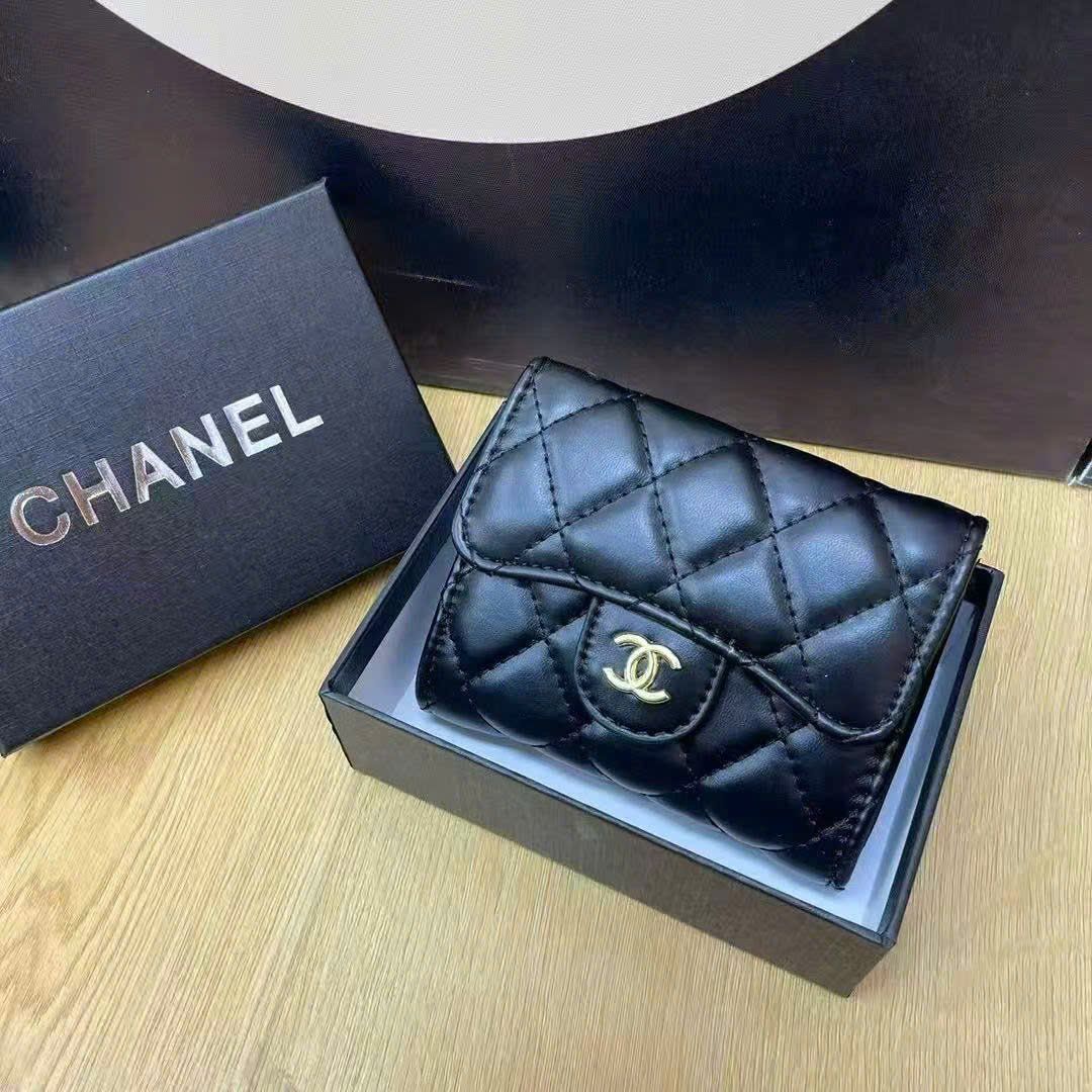  (239K GIẢM 159K) Ví chanel ô trám mini - ĐEN - G94 