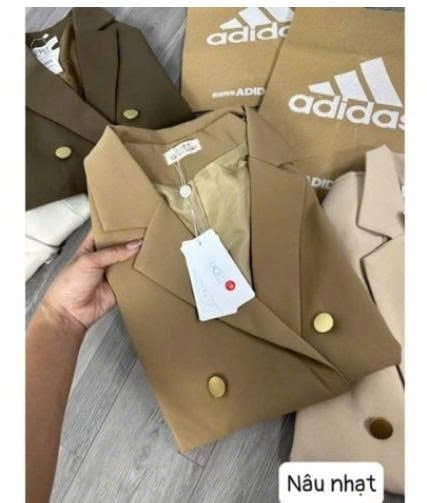  Áo khoác vest quốc dân form rộng đúp lót 2 lớp siêu hot - NÂU NHẠT - E241 