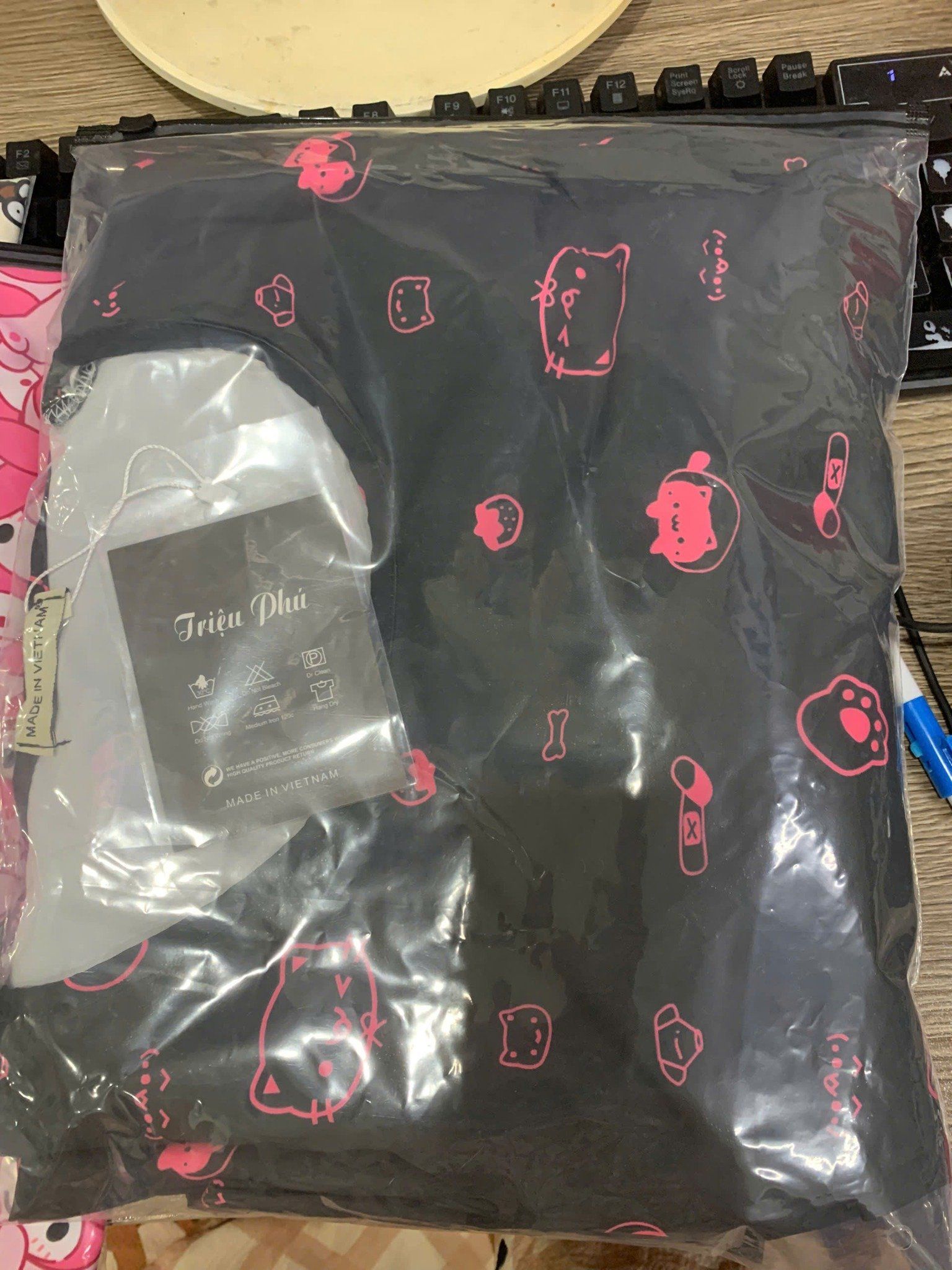  Set bọ tole áo TAY NGẮN phối bèo mix quần rộng - ICON MÈO - Z36 