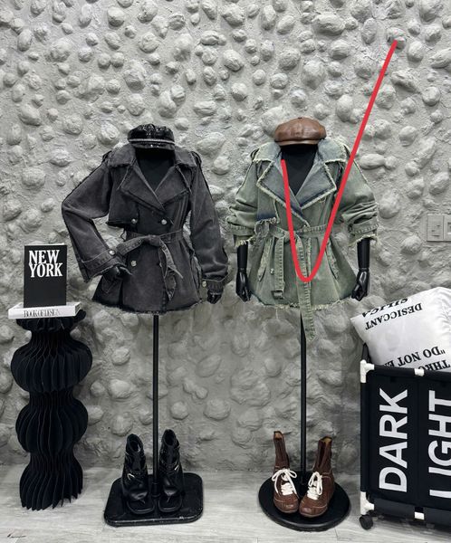 Áo khoác JEANS rách nhẹ thiết kế form rộng kèm đai - XANH - E282 – VyMy ...