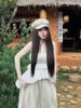 Áo hai dây form bí vải voan tơ nhũ cao cấp - TRẮNG - R255