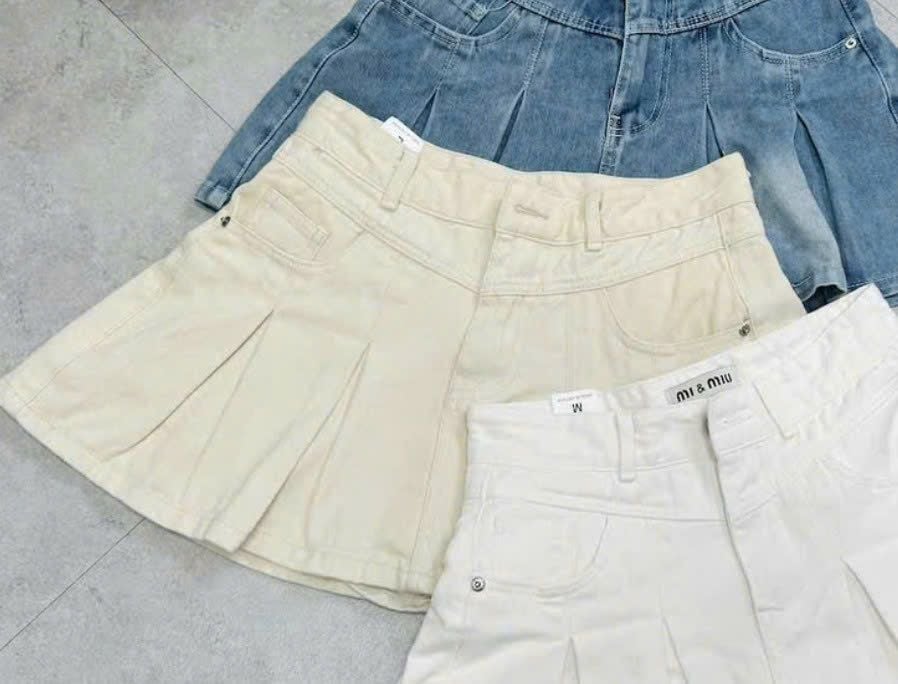  Chân váy kaki form xoè chất dày dặn - C171 (eo S<68, M<72, L<76) H12 