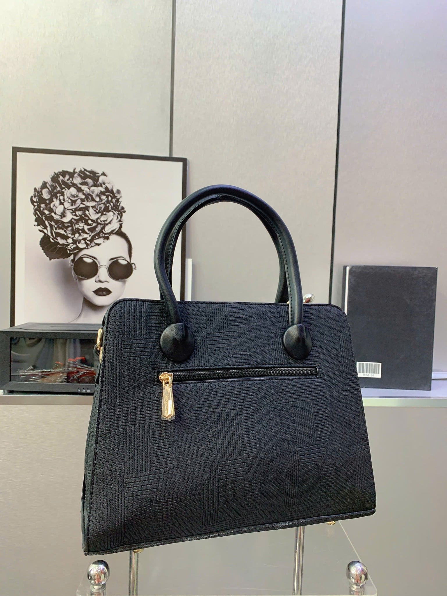  Túi xách form lớn mã L3920 - FULL ĐEN - B123 