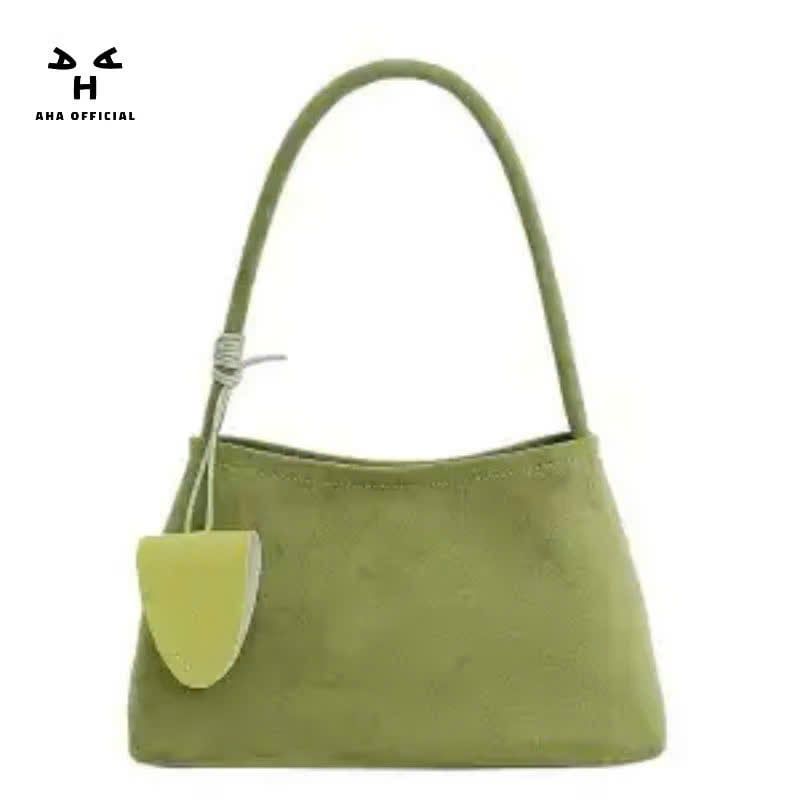  Túi kẹp nách tote chất da lộn tằng kèm túi da nhỏ - XANH - C267 T29 